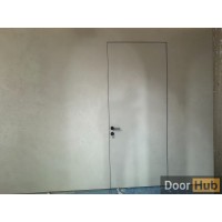 PU Painted Interior Door with Royal Black Anodized Profile – Developer-Grade Supply UAE